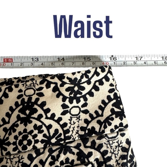 Loft Julie The Riviera geometric print crop Capri pants women’s 4 Ann Taylor - Picture 9 of 12